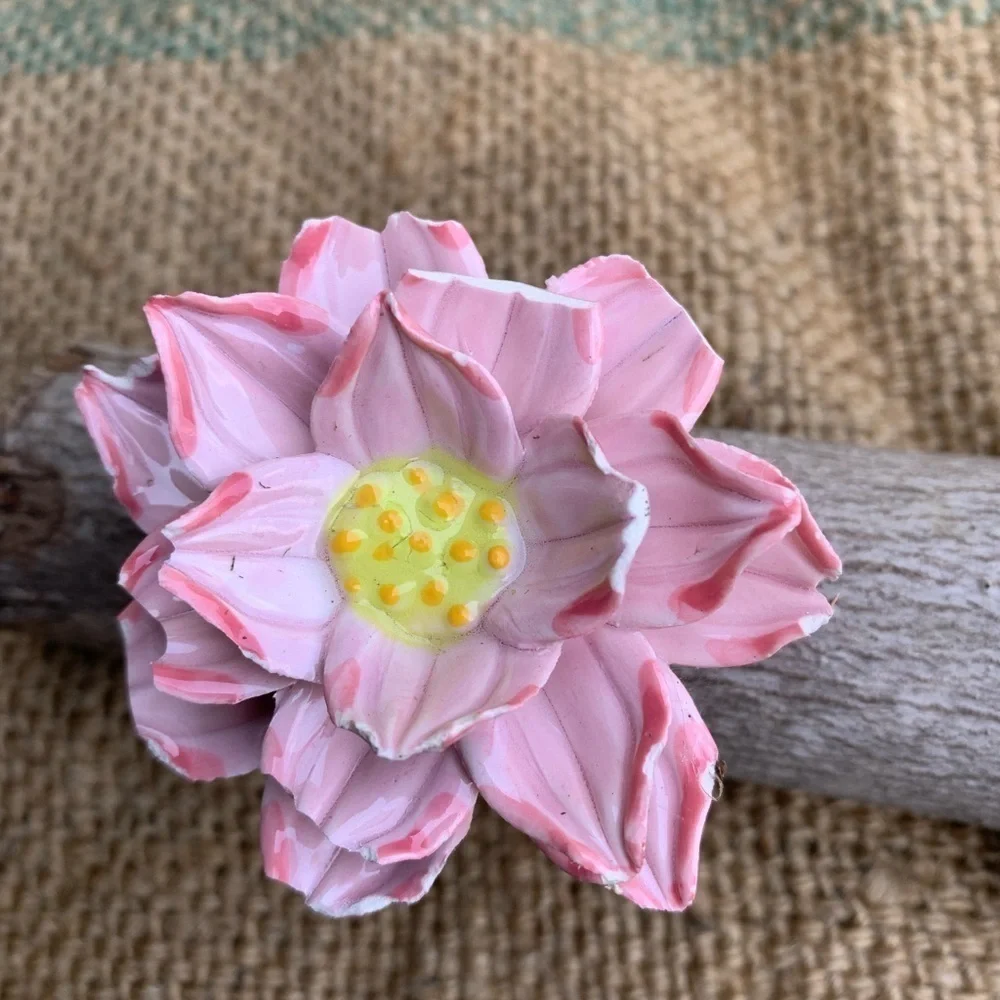 Anthropologie Flower Coat Hook Rack Flower Knobs